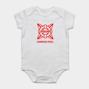 Hawkins Pool Lifeguard RED Baby Bodysuit